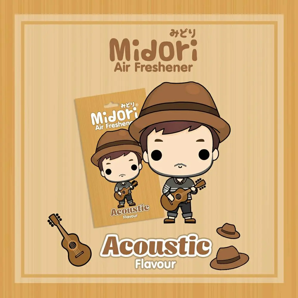 แผ่นน้ำหอม มิโดริ กลิ่น อะคูสติก (Midori Air Freshener Acoustic)